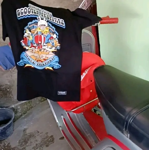 Kaos Event Gsf lengan pendek Pria Distro Baju Dewasa Unisex Hitam Combed Sablon 7