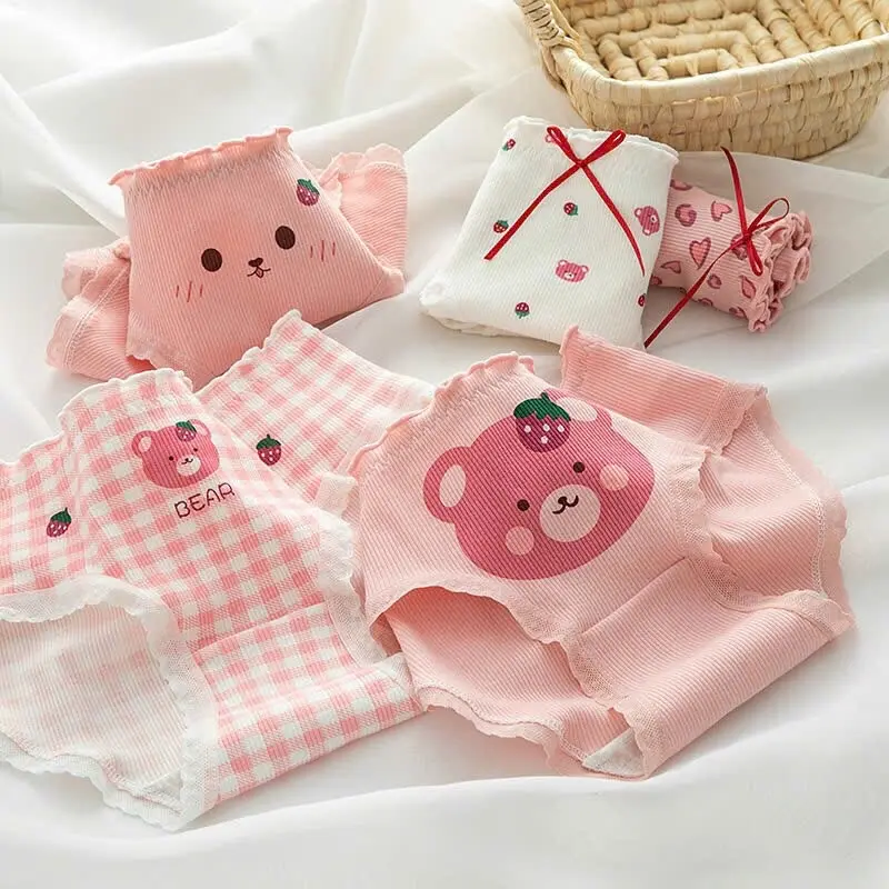 Quần lót cotton siêu mềm mại in gấu cuke