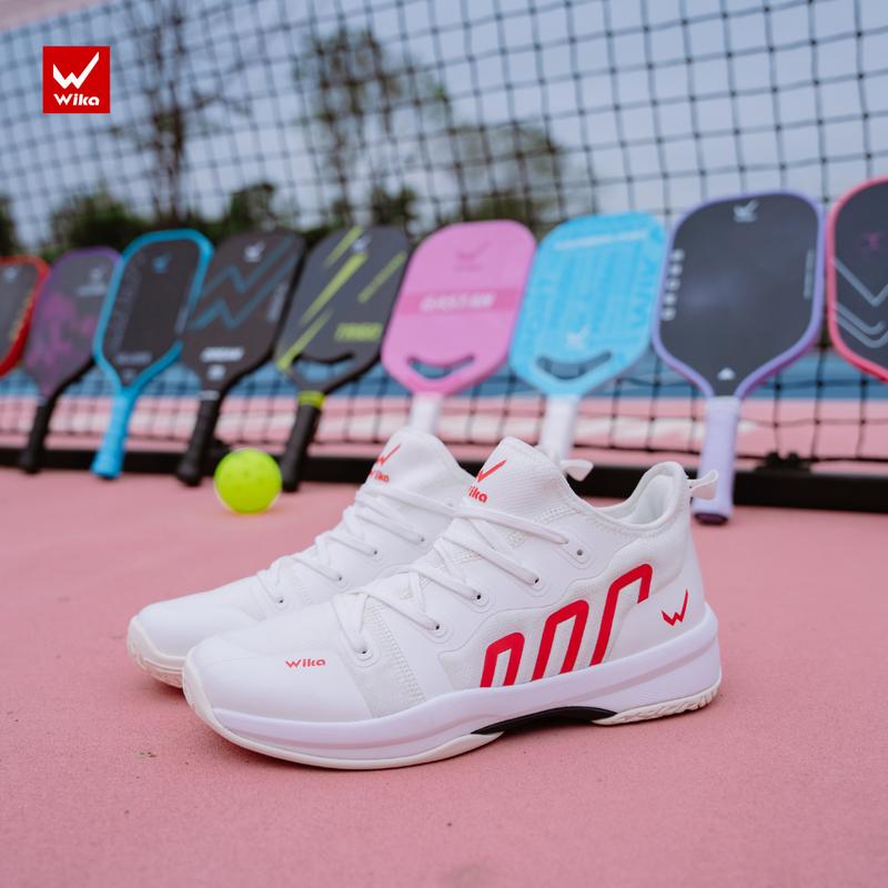 [Kèm Quà] Giày Thể Thao  Pickleball Wika Loudy Chính Hãng, Cổ Dệt Vải Dệt Wi Fly-Knit , Siêu Nhẹ, Giày  sneaker thời trang nam nữ,  cầu lông; giày chạy bộ, đi bộ, đế cao su chống xoắn chơi pickleball
