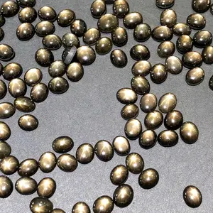 Batu Natural Star Black Shapire Oval Cabochon
