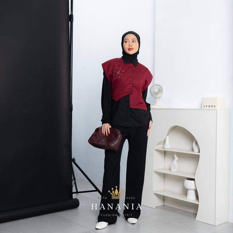 Alexa premium vest wanita korean style with payet 2