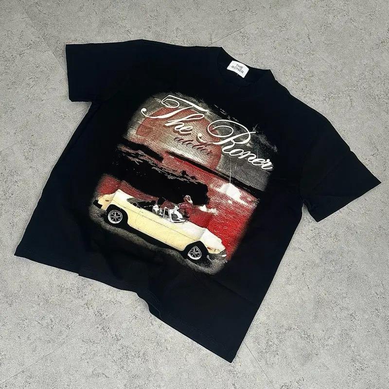 Áo thun BOXY Local Brand "Roadtrip" THE RONER Form Rộng Nam Nữ Unisex