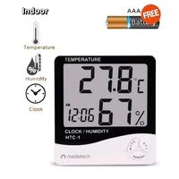 Gambar Mediatech Temperature & Humidity Meter Clock & Calender / Thermometer Ruangan HTC 1 - B19009 dari Mediatech Travel Gadget Kota Administrasi Jakarta Utara 1 Tokopedia