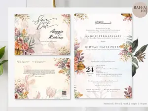 (50 Pcs) RAFFA 100 Blangko Undangan