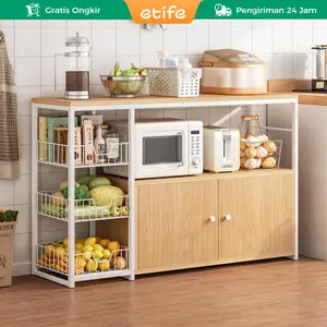 Etife Rak Dapur / Meja Dapur / Meja Kompor 2 Tungku / Lemari Dapur / Rak Oven / Rak Microwave