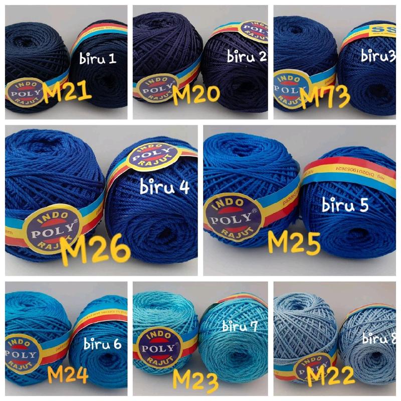 Benang rajut polyindo kilap 3