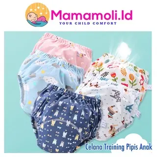 Celana Dalam Tatur Popok set isi 2 pcs / Cloth Diaper Diapers Clodi Training Pants Pipis Bayi Anak Baby 6 layers / Celana Dalam Popok Latihan Pipis toilet Training Pants Cloth Diaper Cover Clodi Bayi Baby Anak