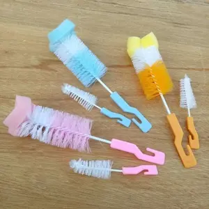 sikat botol set 2pcs bottle brush murah nipple Sikat dot Kaca Karet sikat  pembersih  dot