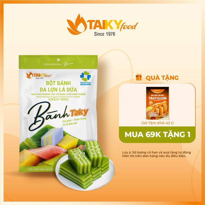 Bột bánh da lợn lá dứa Tài Ký gói 400g có sẵn bột lá dứa