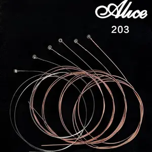 Alice Set Senar Gitar Stainless Steel Anti Rust Guitar String 6 in 1 - 203