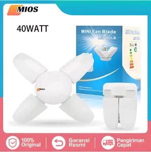 Lampu Bohlam LED Football Lampu bohlam lipat 40watt /6500k Model Bola 5in1 DragonBall Lamp plastik putih pvc