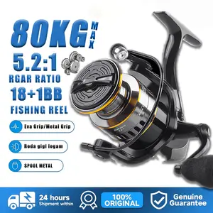 TERLARIS NO. 1! REEL HE SERIES (500-7000) - 14BB ANTI KARAT - CASTING SUPER HALUS - DAYA TARIK SUPER KUAT! Ikan Pancing
