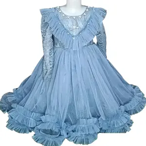 ARSY GAUN PESTA ANAK PEREMPUAN GAUN PANJANG SEMATA KAKI UNTUK USIA 1-12 TAHUN