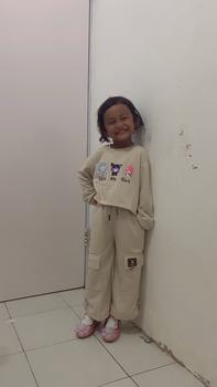Product Review of Masyken Setelan Sweater Anak Perempuan Crop Top Usia 1-6 Tahun Bayi Parsel TPE Beige from W**e y**g (**🎀 1