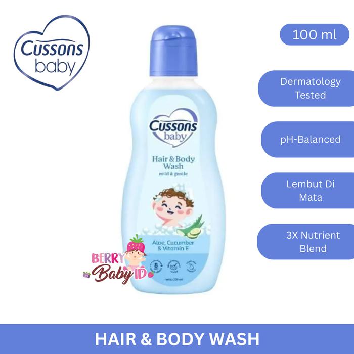 Gambar Cussons Baby Hair & Body Wash Mild and Gentle Sabun Shampo Bayi 100ml dari Berry Baby Kota Bandung Tokopedia