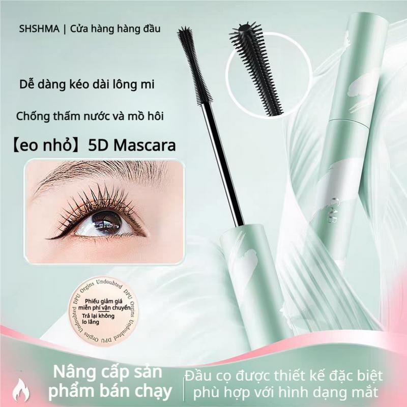 【eo nhỏ Mascara 5D, Bó Sát Eo, Không Thấm Nước, Nối Mi, Uốn Cong, Không Nhòe, Giữ Lâu Trôi, Phiên Bản Nâng Cấp Để Kéo Dài Lông Mi