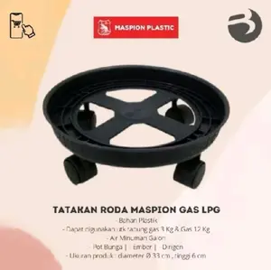Lori Serbaguna Tatakan Gas LPG Roda MASPION Original tatakan Pot Bunga Galon Serbaguna