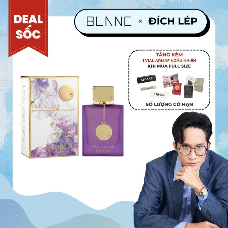 [ĐỘC QUYỀN KOC LÉP KID] Nước Hoa Nữ Armaf Club De Nuit Maleka EDP Perfume Cosmetic Xịt Thơm