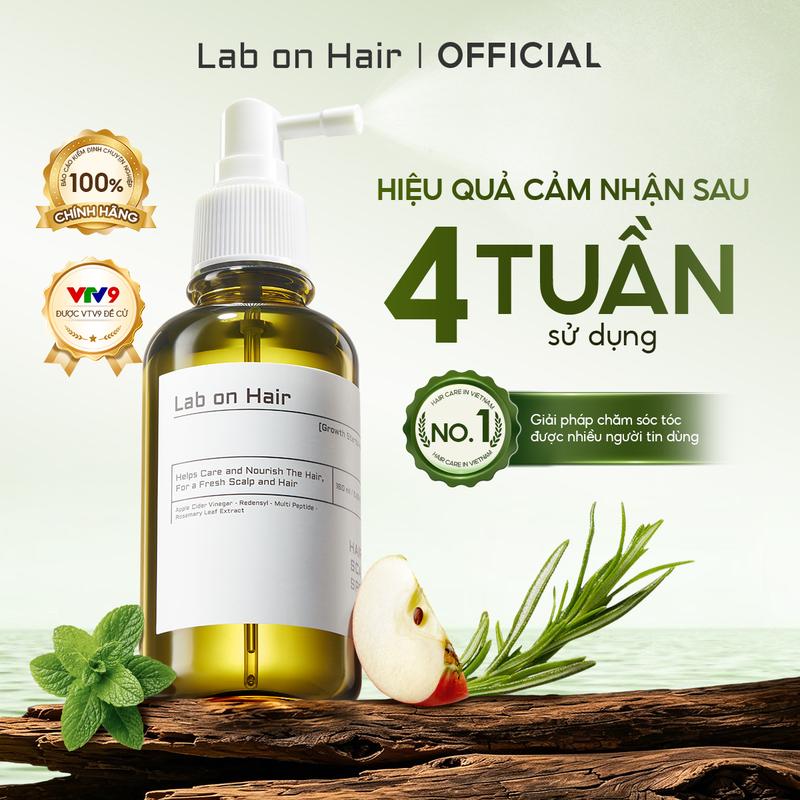 [BÁN CHẠY] Xịt mọc tóc Lab on Hair 160ml xịt dưỡng tóc với giấm táo Củng cố chân tóc Rụng Tóc Tóc mọc chậm Kích thích mọc tóc