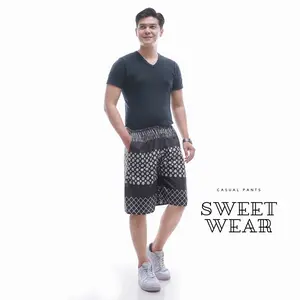 Boxer pria dewasa I Short pants I Celana boxer bahan katun pria dan wanita motif  pendek unisex Santai Kain Kantong Lembut Nyaman