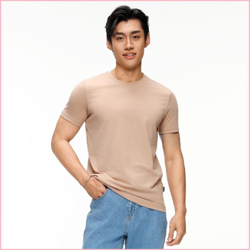 Áo Thun Nam Couple TX Basic Cổ Tròn Vải Đốm Form Slim Ôm Dáng MTS 1375