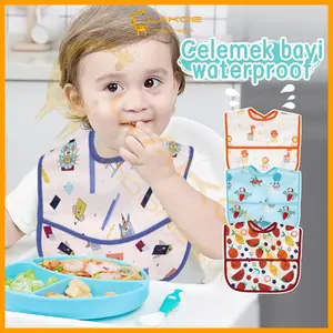 LAKOE Slabber bayi anak waterproof Celemek makan bayi lucu Bib bayi