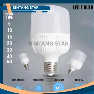 LAMPU LED BULB / LAMPU LED E27 / 5W 10W 15W 20W 30W 40W 60W 70W / TERANG PUTIH / MURAH BERKUALITAS