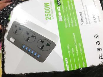 Product Review of 6 USB ports, 3 universal power boards, office expansion plugs, power sockets Adapter Electrical from s**d 1