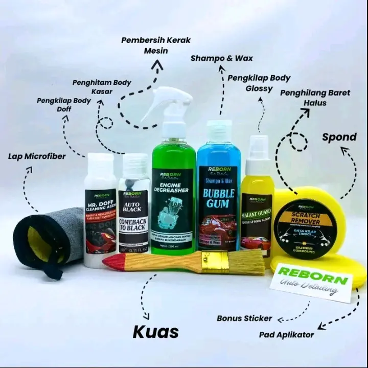Paket Cuci Lengkap Motor dan Mobil Reborn Auto Detailing - Car 1
