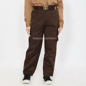 CELANA PDL PRAMUKA KANTONG BANYAK PINGGANG KARET  SD/MI UKURAN LENGKAP