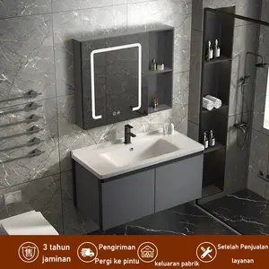Wastafel Kamar Mandi Wastafel Keramik Kabinet Cermin Kamar Mandi aluminium kabinet kamar mandi modern keramik kombinasi kabinet wastafel Wastafel Kamar mandi Kombinasi kabinet Lemari cermin