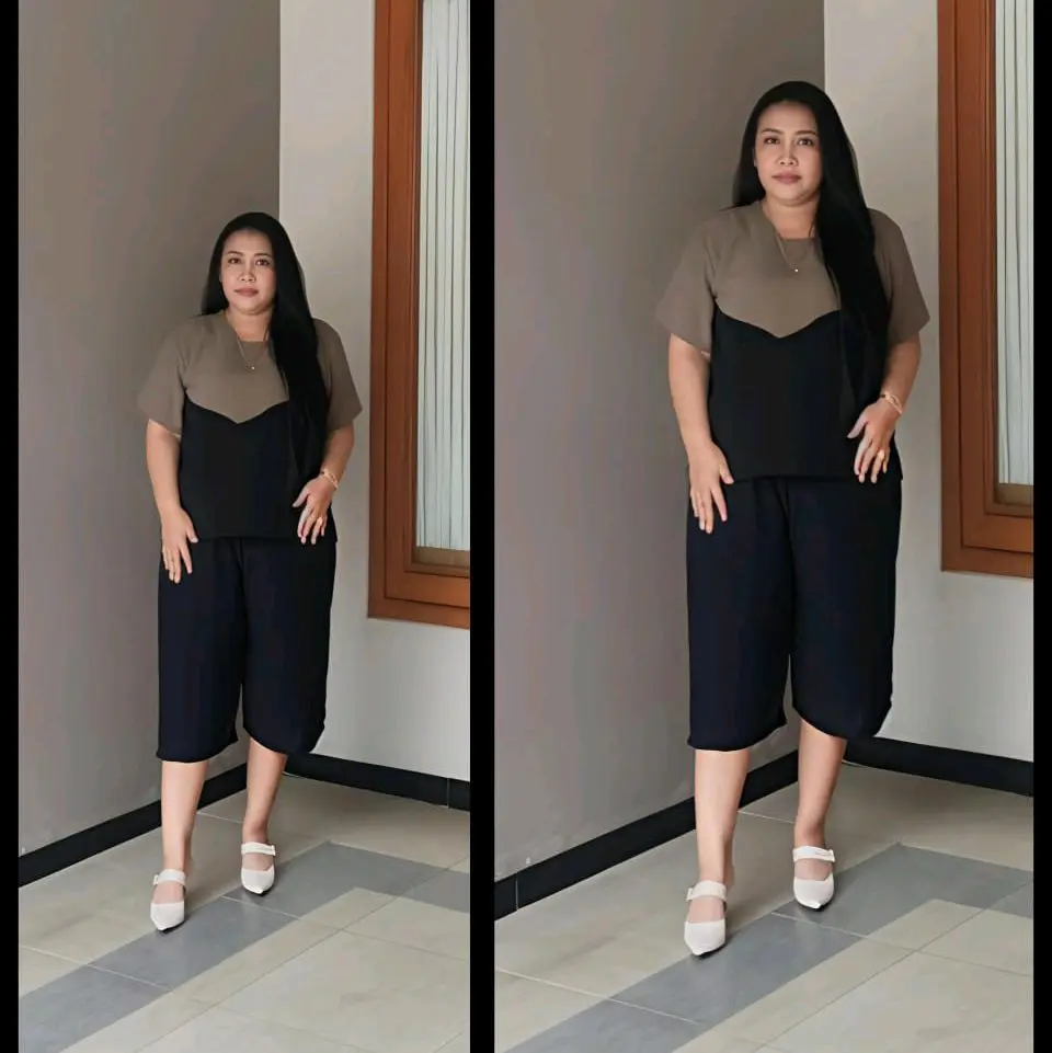 Set 7/8 Kombi - Hitam