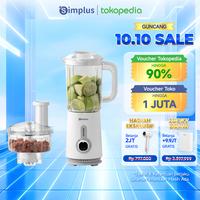 Gambar 【Tokopedia Exclusive】Simplus Blender 2 Wadah 5-In-1 Fungsi Food Grade Serbaguna Penghalus Makanan 1.25L Blender 1L Pencacah Jus Mencincang Memotong Mengupas LLJH005 - 5-in-1 dari Simplus Kab. Tangerang 1 Tokopedia