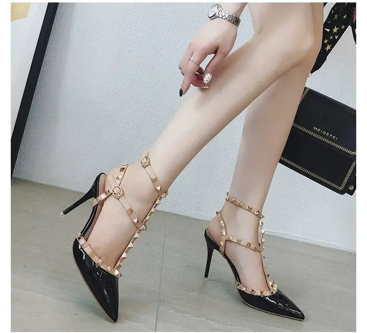 CMS Sepatu Pesta Wanita Ankle Strap Platform Heels Wedding Shoes 888 7