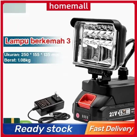 Lampu darurat luar High Lumens Paling Kuat, Isi Ulang, Lampu Flash Super Terang, Tahan Air, Dapat Diperbesar, Berkemah Terbaik