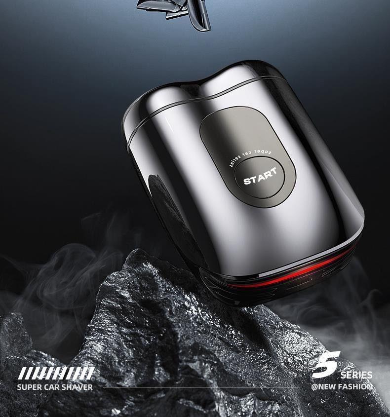 Product Introduction of New supercar razor gift box men's electric mini portable beard knife gift razor for boyfriend 2