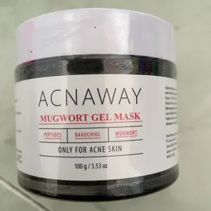 ACNAWAY Advanced Mugwort Gel Mask Big Size – Face Mask Gel Masker Wajah untuk Kulit Berjerawat | Mencerahkan, Menghaluskan & Membersihkan Pori | Anti Kusam, Komedo & Minyak | Acne Skincare Brightening & Pore Care Masker Komedo