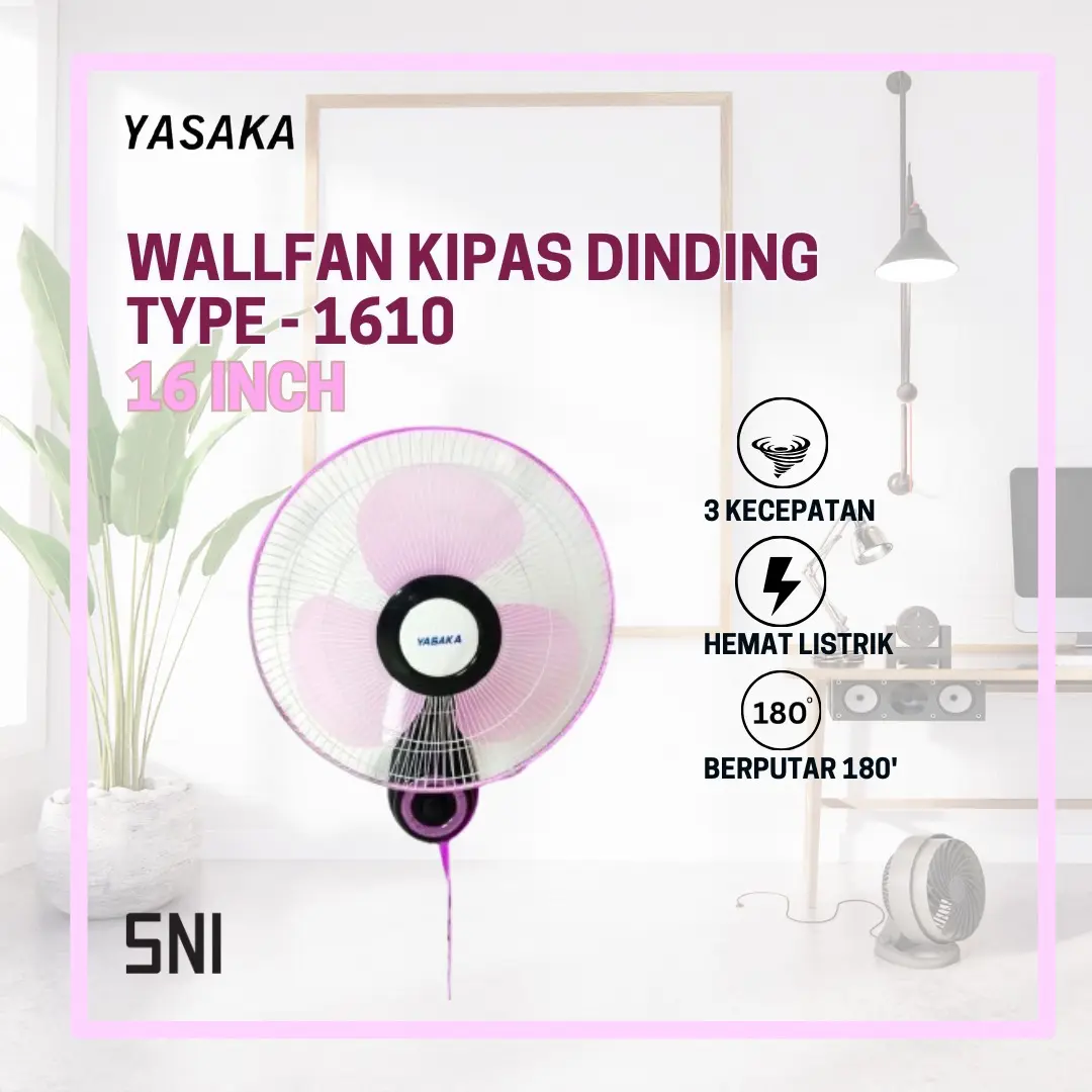 [COD] KIPAS ANGIN WALLFAN 16 INCI YASAKA ( 1610 )