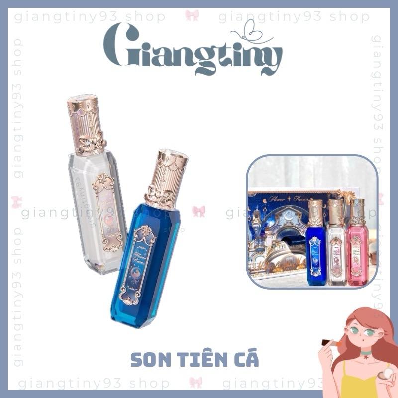   SẴN FLOWER KNOWS SON BÓNG ￼Son bóng dạng lỏng 3.5ml FLOWER KNOWS series Mỹ nhân ngư ánh trăng 