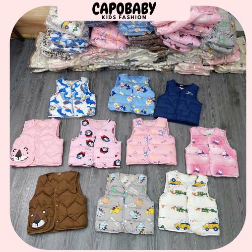 [SH845] Áo phao gile trần bông mềm mịn, áo phao cho bé trai bé gái 7-20kg