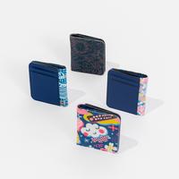 Gambar SOVLO Eloise Wallet - Dompet Lipat Mini Uang dan Kartu / 2 in 1 Wallet Kanvas - Dompet Kulit Kekinian - Dompet Wanita - Biru_Mar dari Sovlo Kota Administrasi Jakarta Barat 3 Tokopedia
