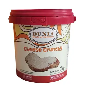 DUNIA SPREAD CRUNCHY CHEESE 1 KG JAR | Olesan Crunchy Varian Cheese untuk Camilan & Baking