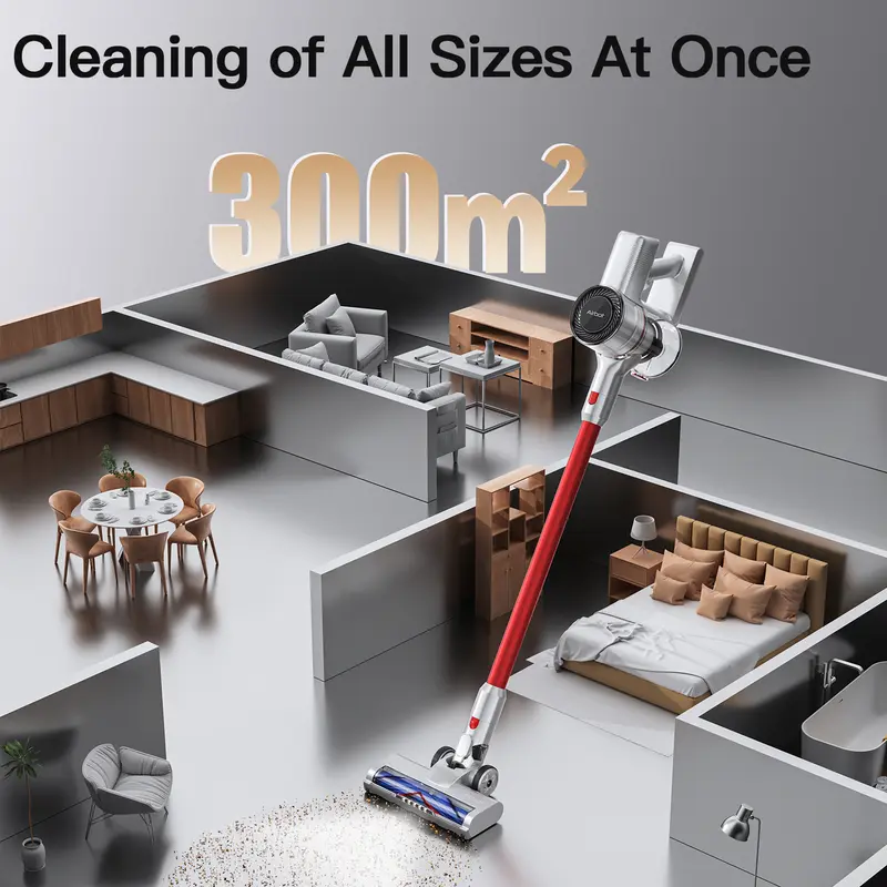 [ New Arrival ] Airbot Supersonics 4.0 with 20,000Pa Suction Cordless Vacuum Cleaner Handheld Stick Wireless Vakum Tanpa Kabel dengan Daya Tahan Baterai yang Kuat 3
