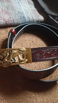 Product Review of Sabuk Gesper Ikat Pinggang Pria Ukir Kulit Sapi Model Naga Dragon from K**n C**k I**n 0