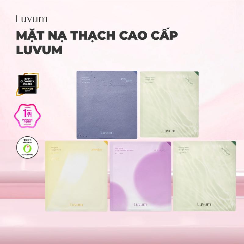 [KOL] Hộp 5 Mặt Nạ Giúp Dưỡng Da Chuyên Sâu Luvum Gel Mask 33g/16g (Mặt Nạ Thạch/ Mặt Nạ Bùn)