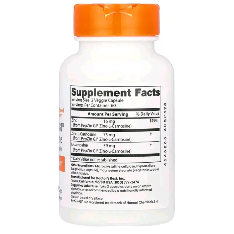 Zinc Carnosine Pepsin Zi _ Suplemen kesehatan sistem pencernaan 1