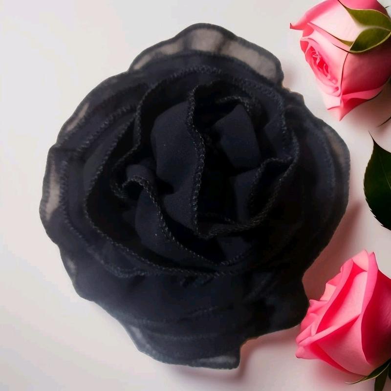 Kerudung Ikat Cepol Mawar Sanggul Cepolan Scrunchies 3