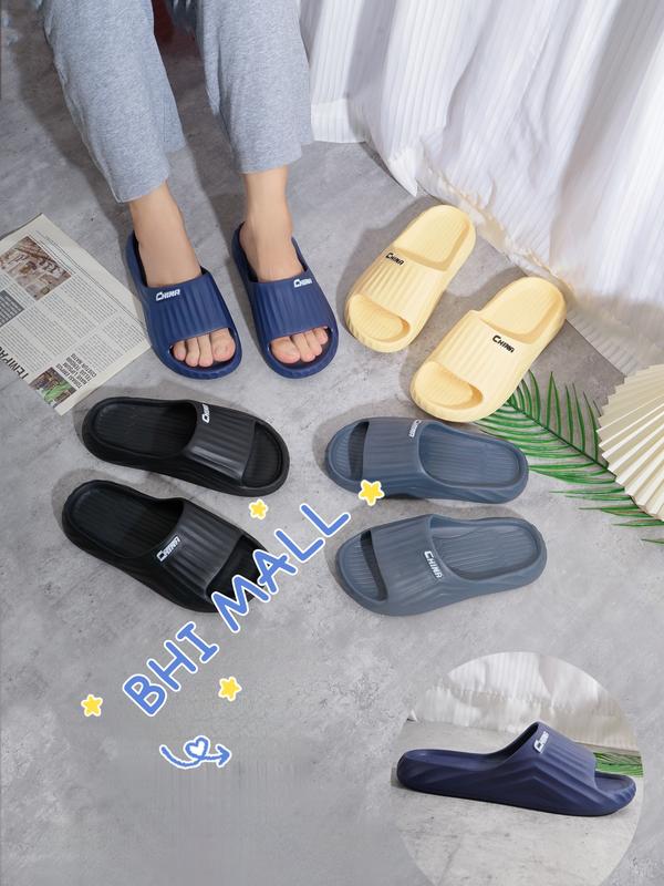 [ASFER]Sandal Pria Selop Wanita Indoor Outdoor Anti Slip Empuk Eva Rubber Import Kekinian Karet Shoes Sendal 5