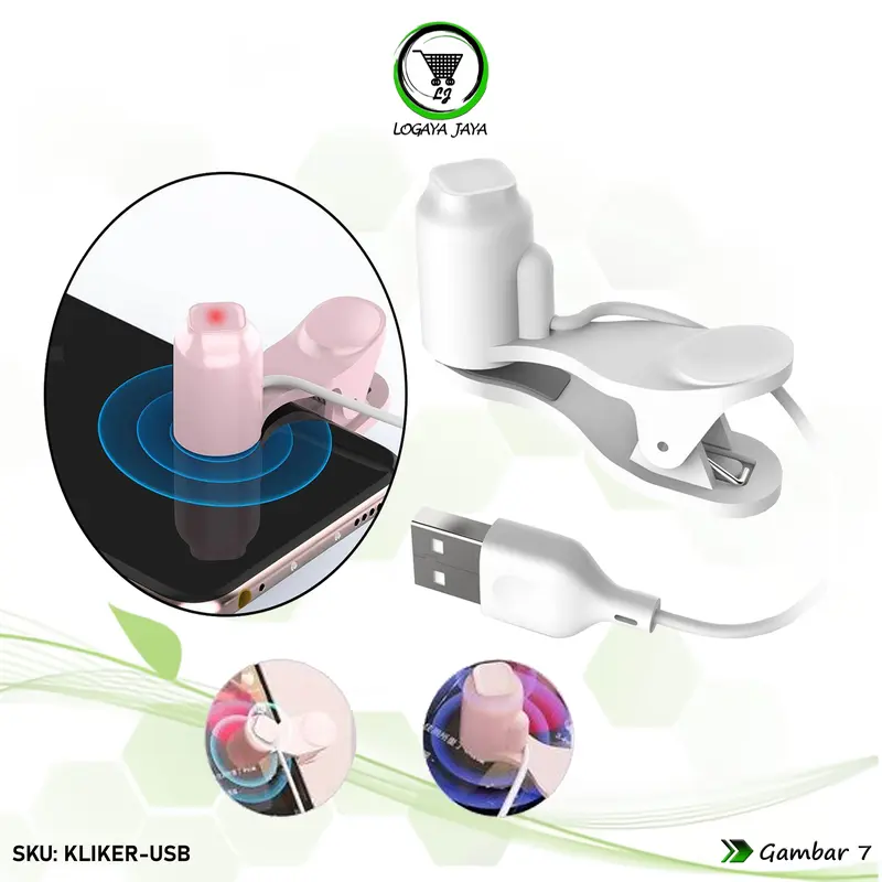 Mini USB Auto Clicker Smart Kliker Screen Tapper Klik Otomatis Alat Tap Tap Pengklik Layar Mobile Phone HP Auotomatic Clickers 5