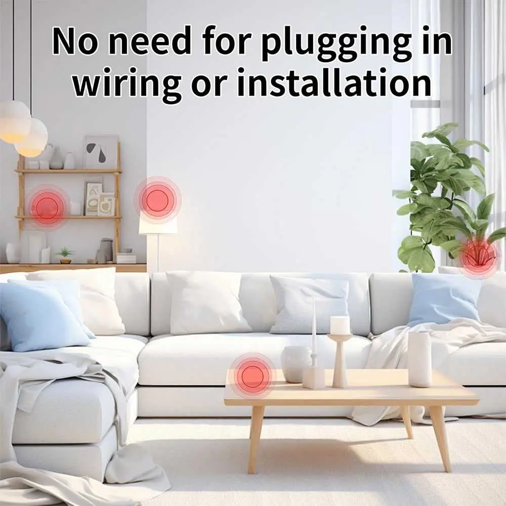 CCTV Mini WiFi Indoor 480P Wireless - Kamera Penga s N ht Vision Support Micro SD 128 GB untuk ah, Kantor, Bayi & He n Peliharaan - Hitam